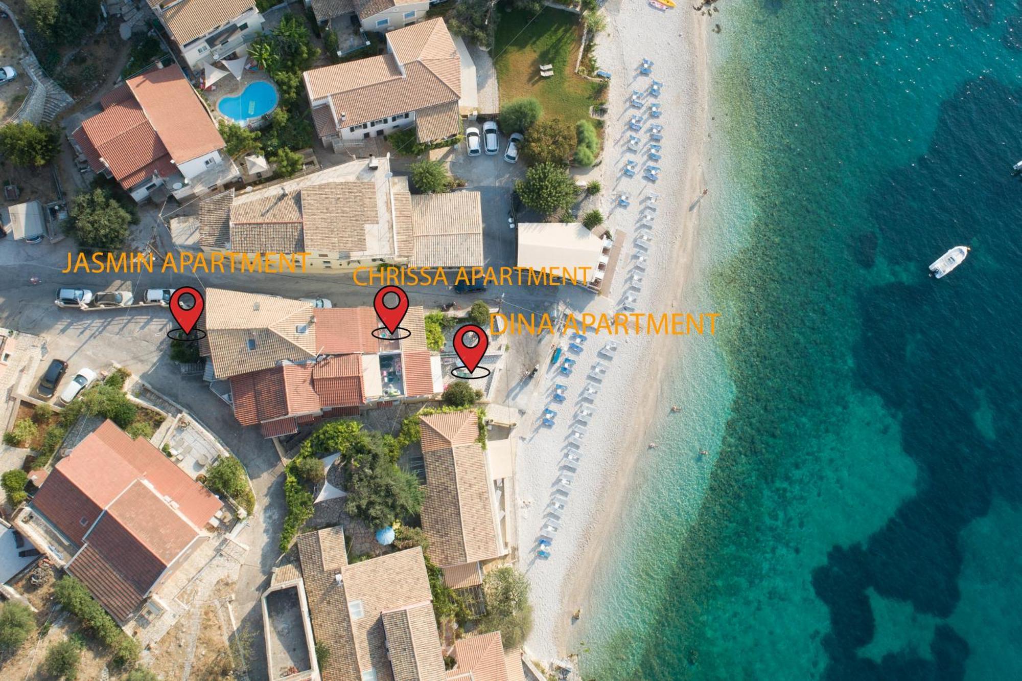 Kaminaki Beachfront Apartments Niszáki Kültér fotó